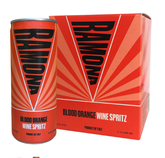 RAMONA Organic Dry Grapefruit Wine Spritz (4-Pack)