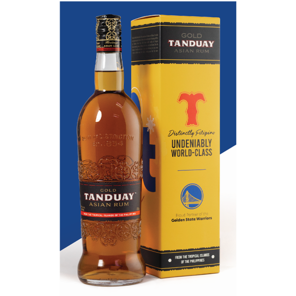 Tanduay Asian Rum Gold - Golden State Warriors Packaging
